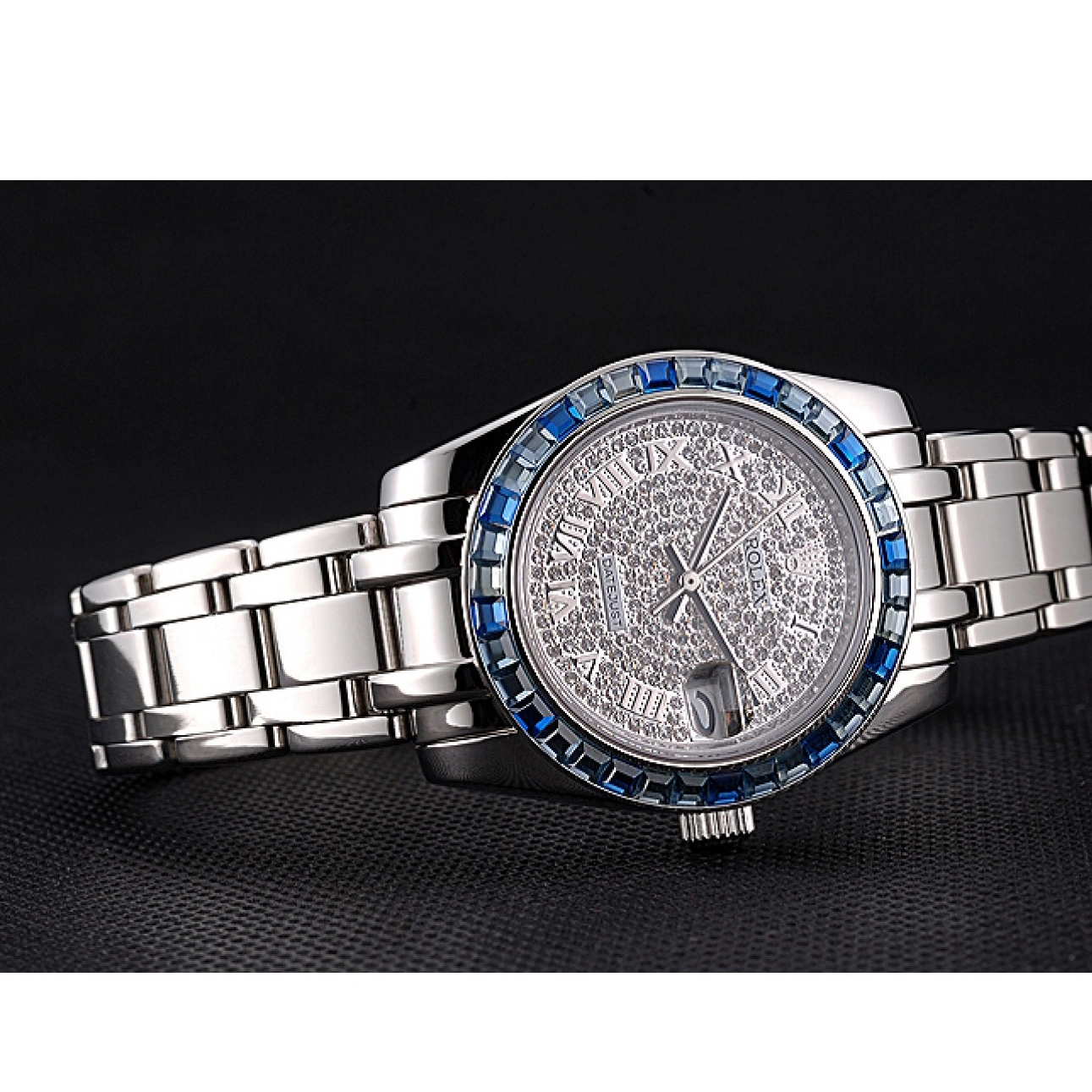 Good Copy Rolex Watches Case Dial Blue And Bracelet Rolex Jewels 622834 Datejust Stainless Bezel Diamond Steel 0711